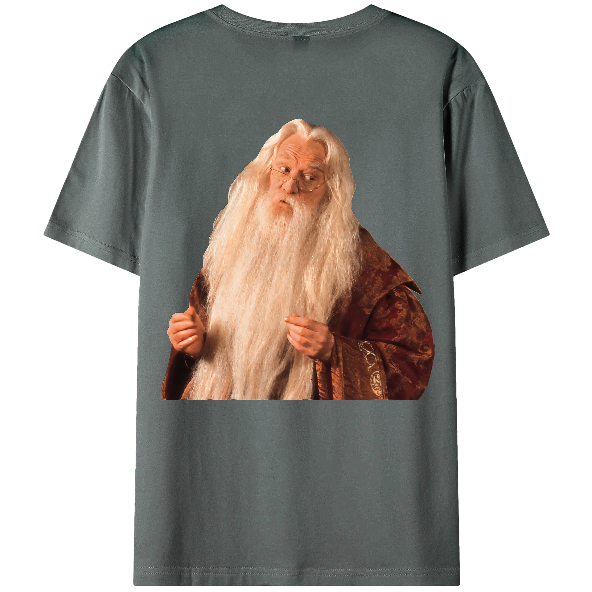 （画像用） Harry Potter ハリー・ポッターシリーズ 綿100％ メンズ半袖Tシャツ（バックプリント） 通気性